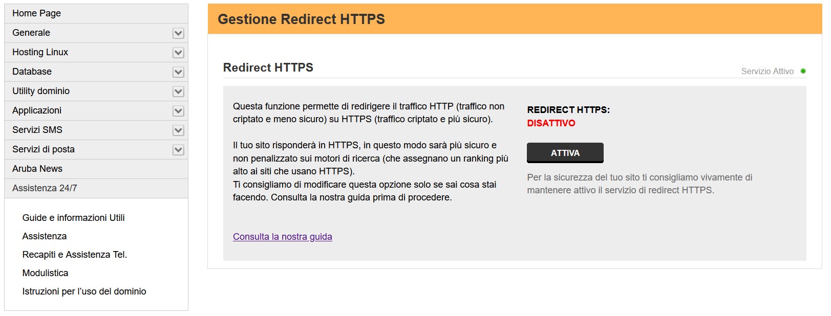 Attiva https Aruba Attiva https Aruba